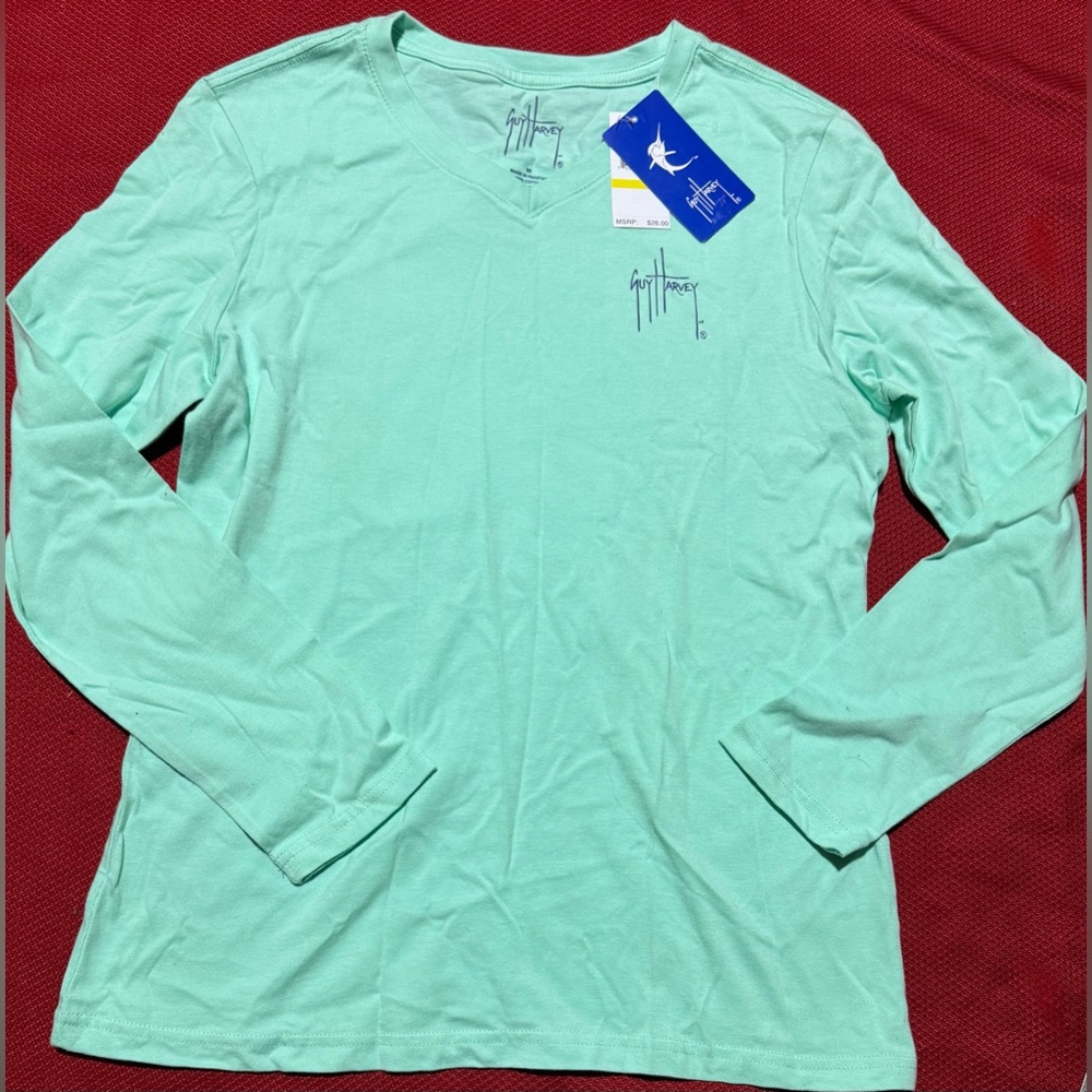 Guy Harvey Mint Green Long Sleeve Tee